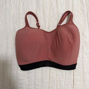 Panache 36H (5D) Dusty Rose and Black Sports Bra